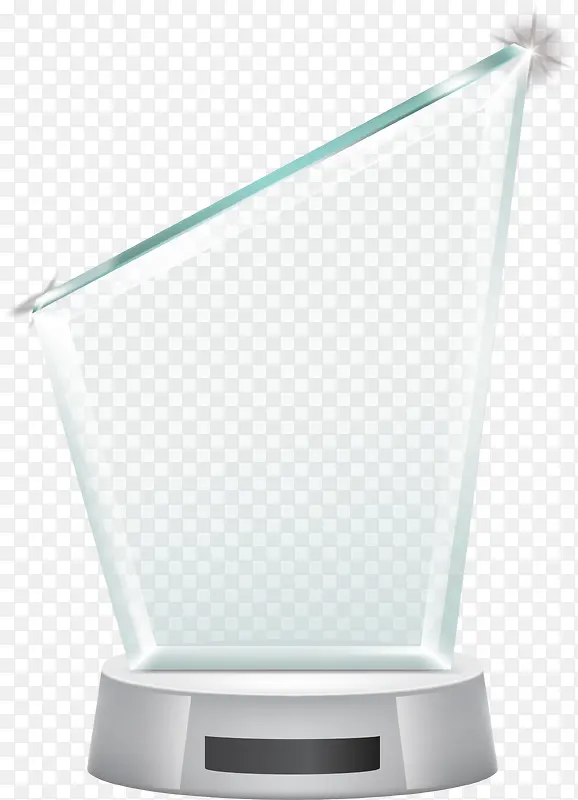 四边形玻璃奖杯