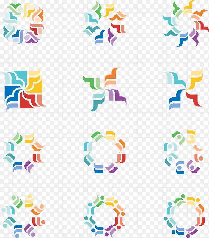 一组公司logo企业图标设计PNG图片素材下载_图片编号8006326-PNG素材网