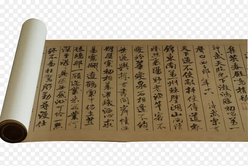 中国古代纸质卷轴