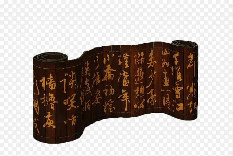 中国古代书法竹简