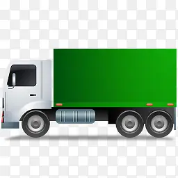 卡车离开绿色图标