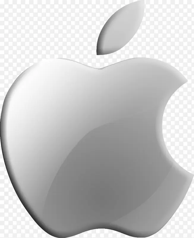 灰白色调苹果logo