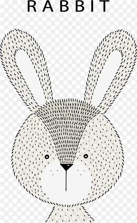 可爱灰色兔子