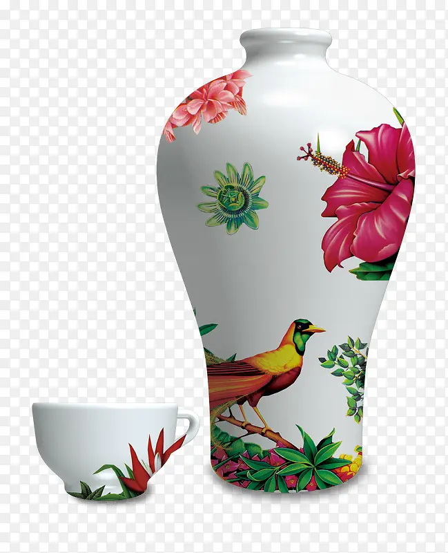 花纹花瓶