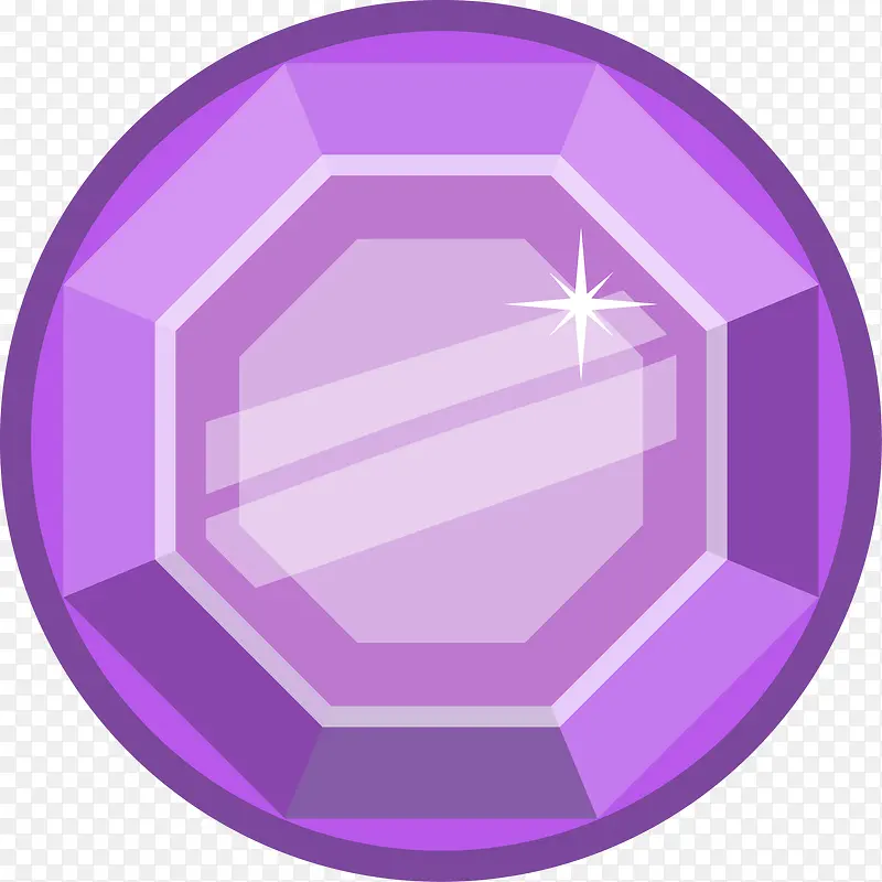 紫色矢量宝石素材图