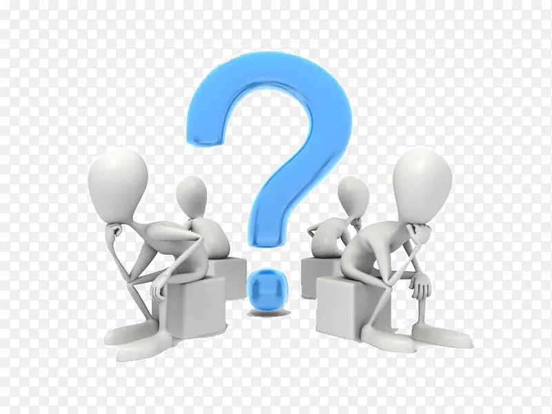 思考的3D小人PPT模板PNG图片素材下载_图片编号8011523-PNG素材网