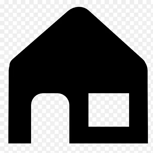 单色房子图标