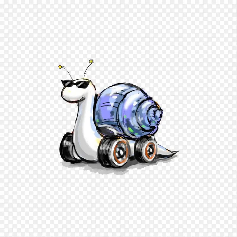 手绘蜗牛