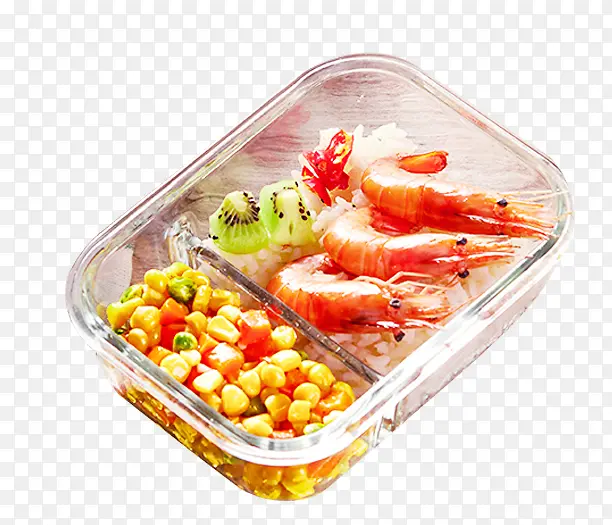 自带海鲜蔬菜餐盒