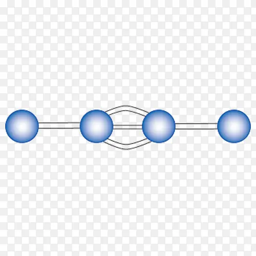 四分子2球棍模型