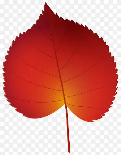 红色秋天叶子免扣素材