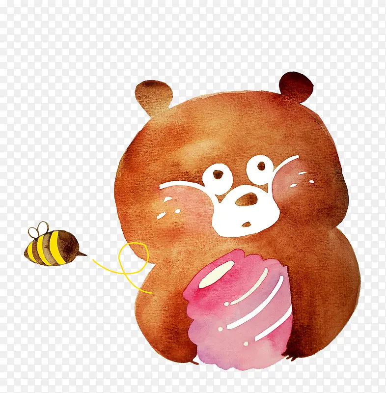 吃蜂蜜的小熊