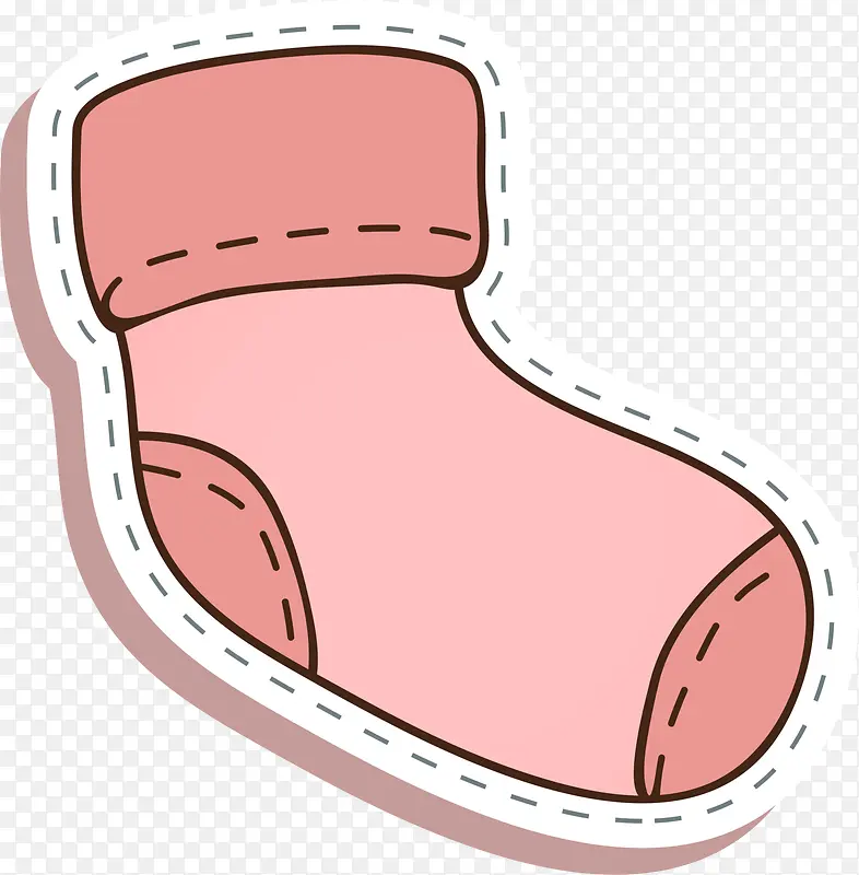 粉色卡通袜子