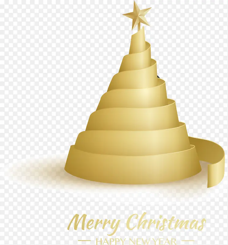 圣诞节创意金色圣诞树