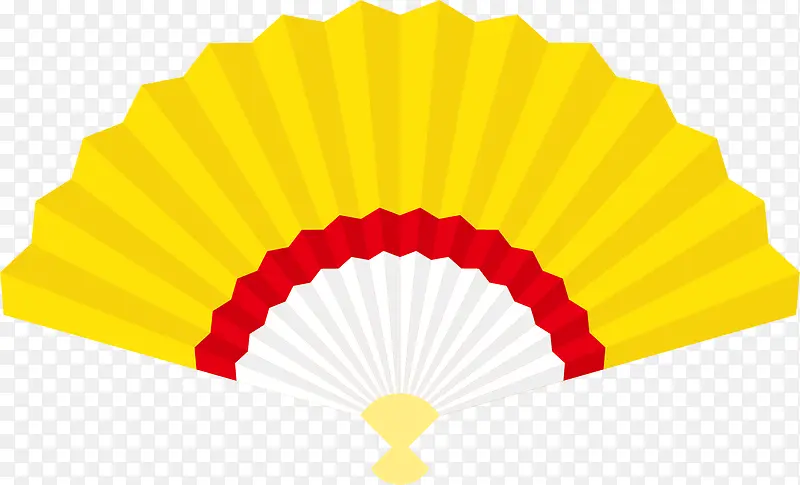 黄色矢量打开的卡通扇子PNG图片素材下载_图片编号8022666-PNG素材网