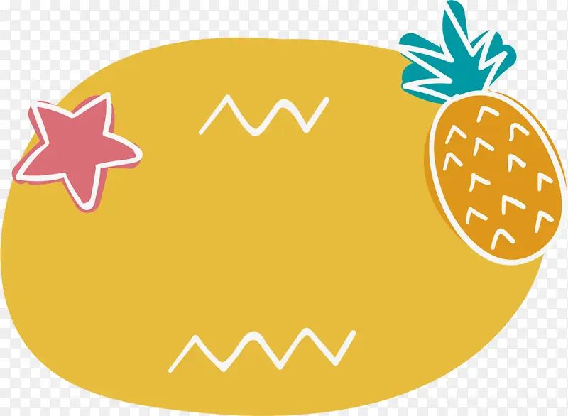 夏季菠萝海星装饰