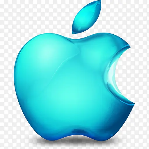 海蓝色苹果水果苹果图标