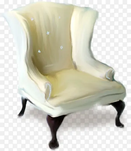 手绘白色欧式座椅