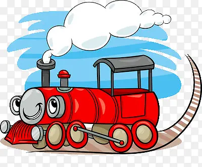 可爱红色小火车