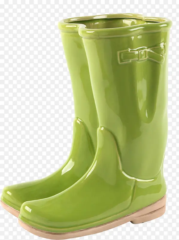 绿色雨鞋