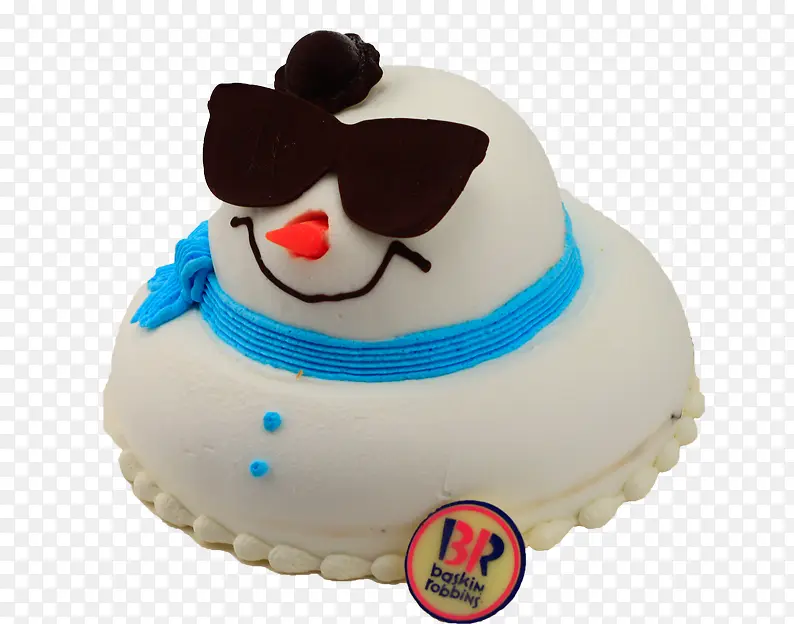 酷酷雪人生日蛋糕