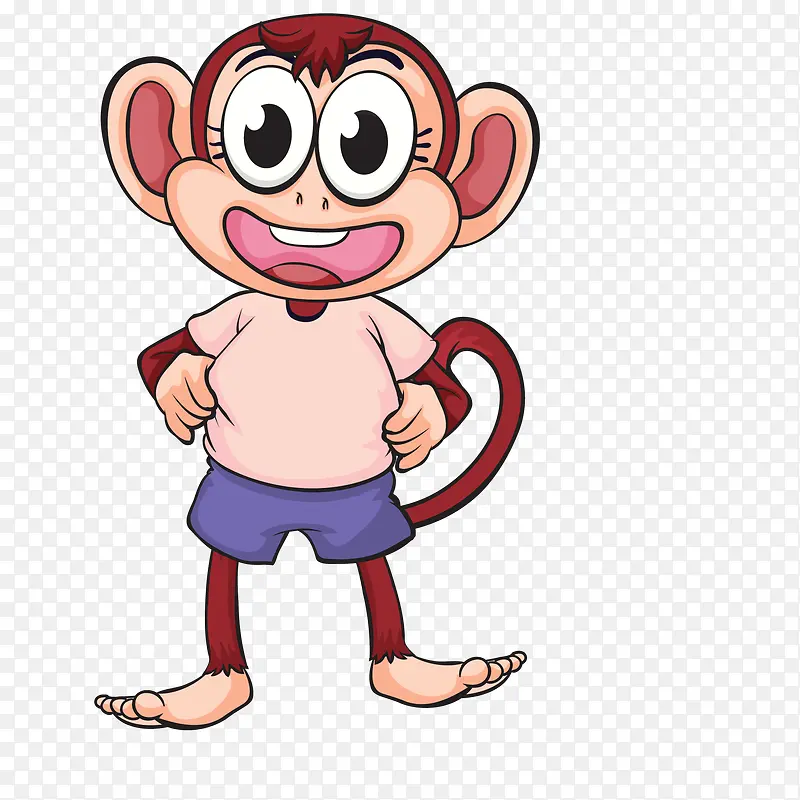 卡通猴子PNG下载