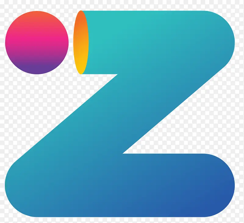 Z型彩色logo设计商标