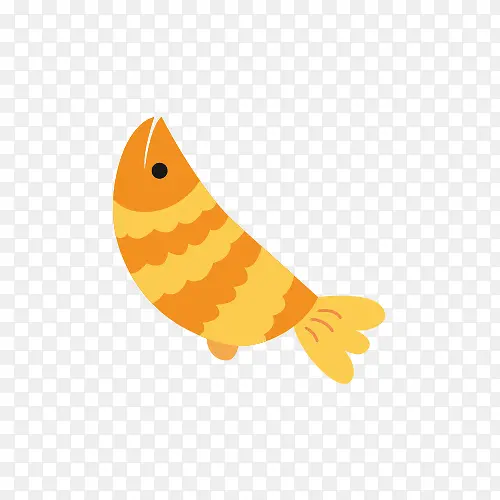 黄色扁平化小黄鱼