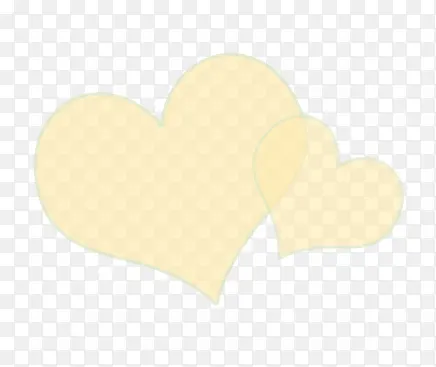 黄色爱心边框图