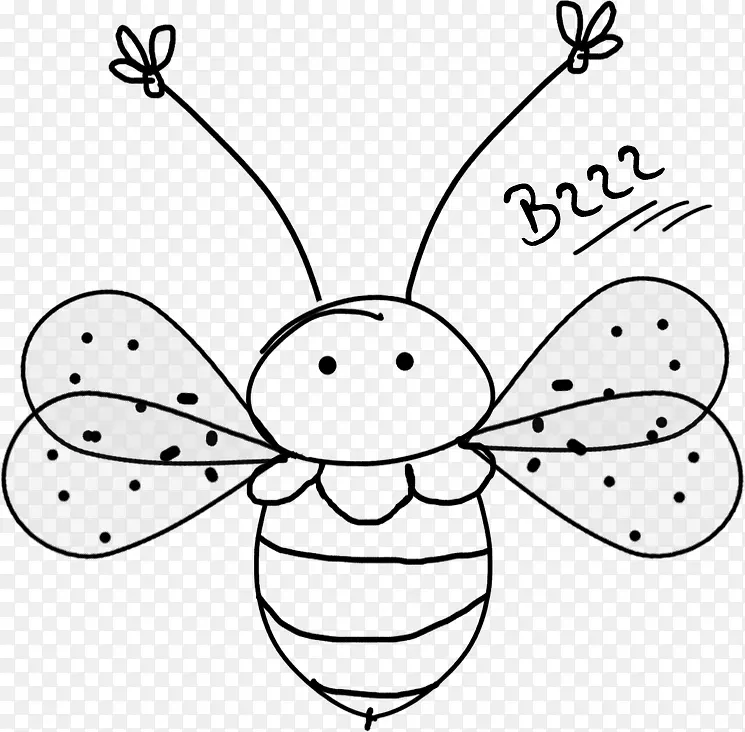 小蜜蜂简笔画