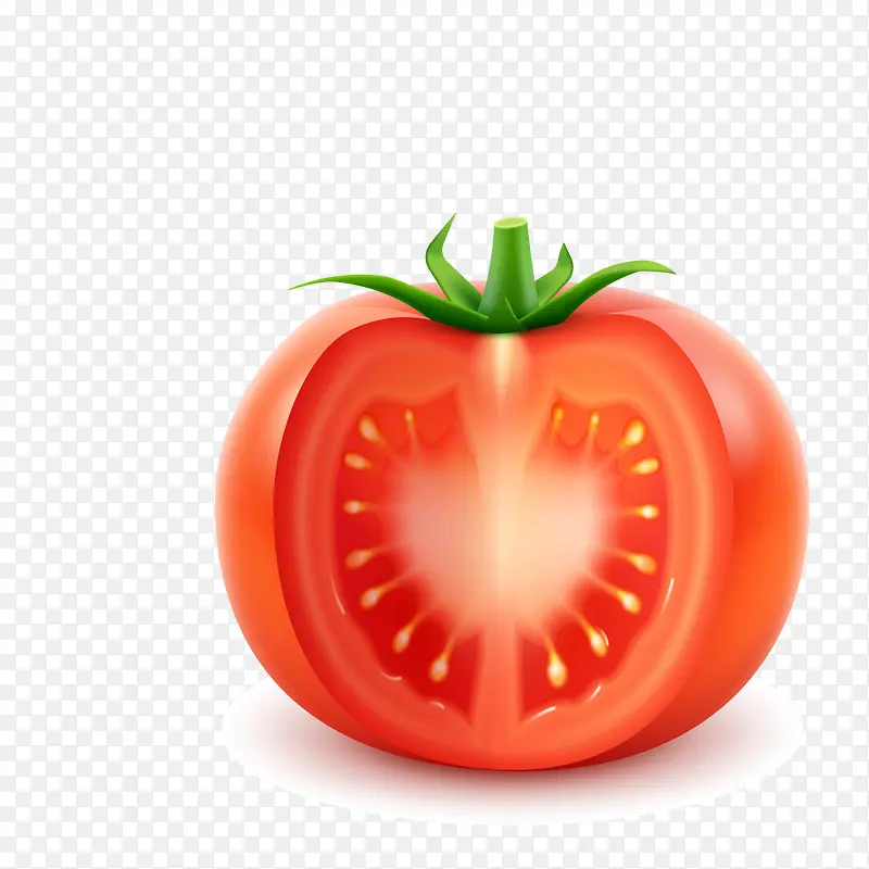 新鲜的西红柿卡通图