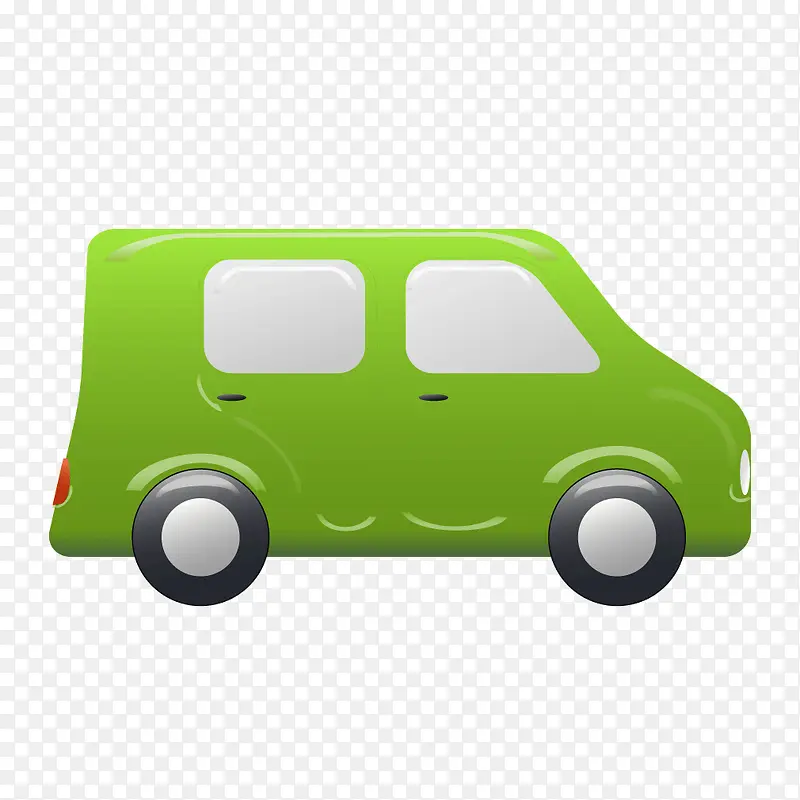绿色质感面包车小货车