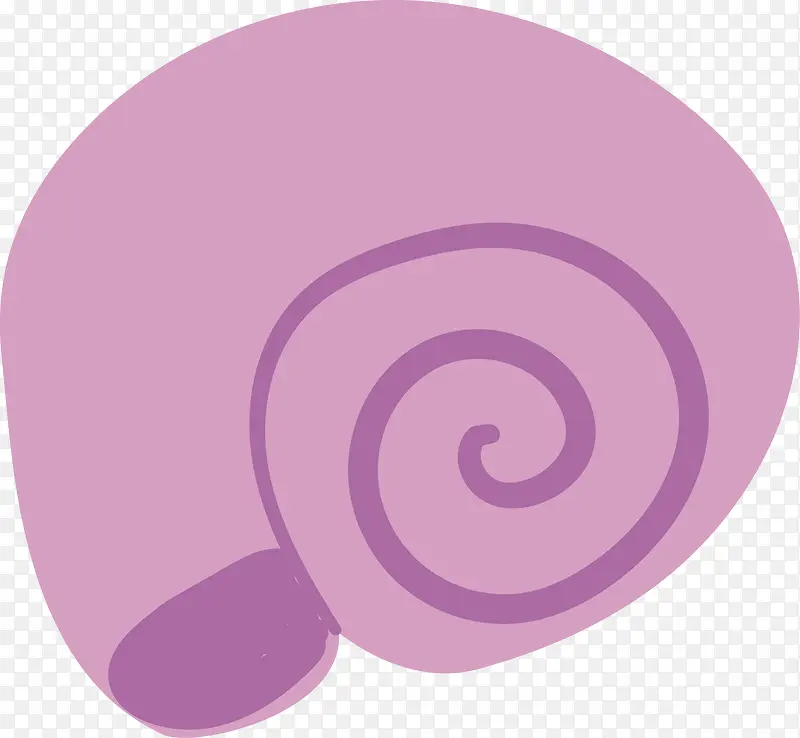 紫色海螺矢量图