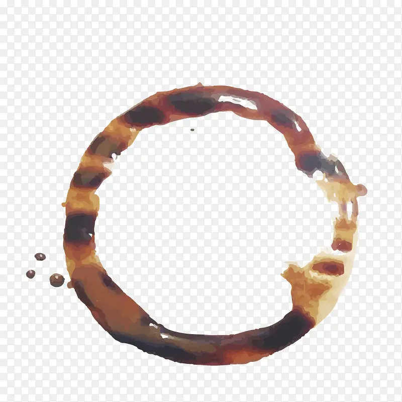 咖啡渍圆环设计