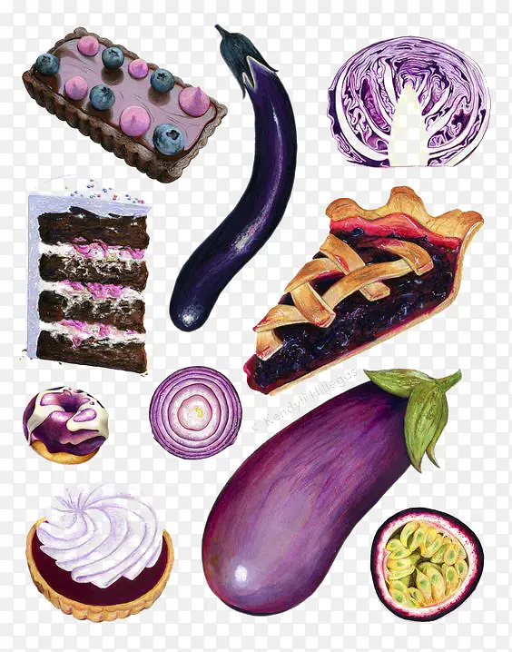 紫色美食
