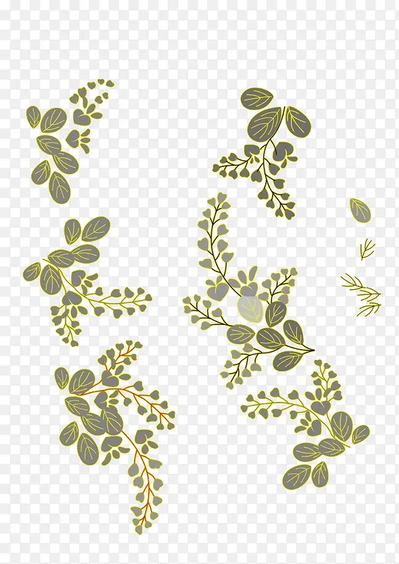 绿色植物花纹PNG图片素材下载_图片编号8042019-PNG素材网