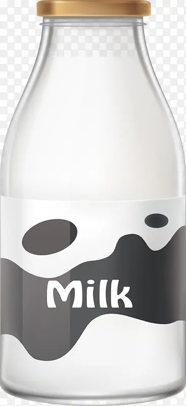 黑白花纹牛奶