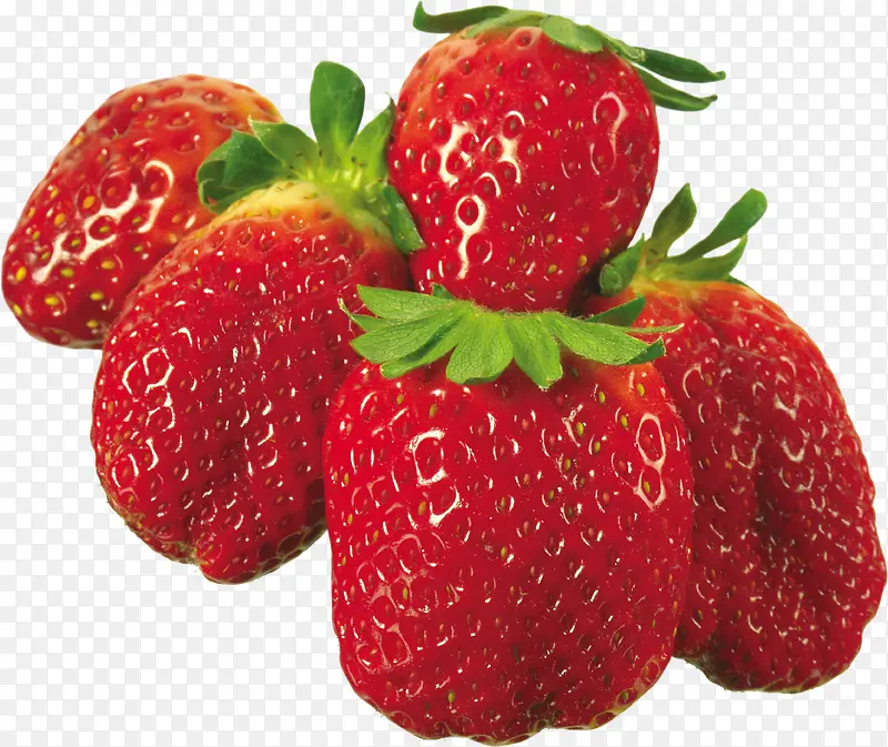 红色草莓堆