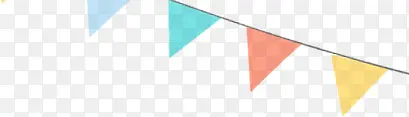 串联三角形旗颜色不同