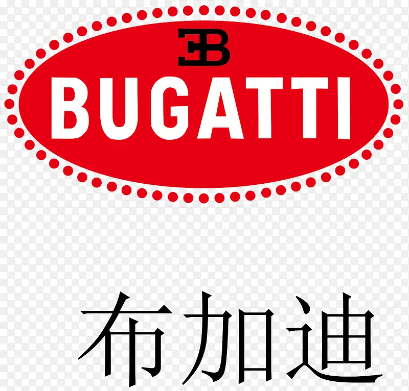 布加迪汽车logo