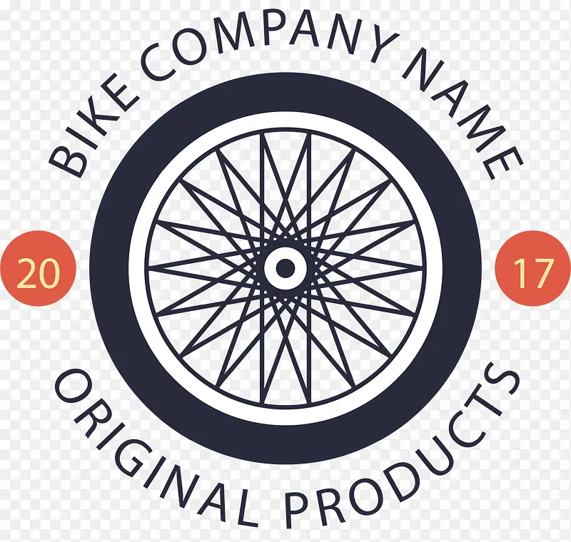 自行车车轮标签