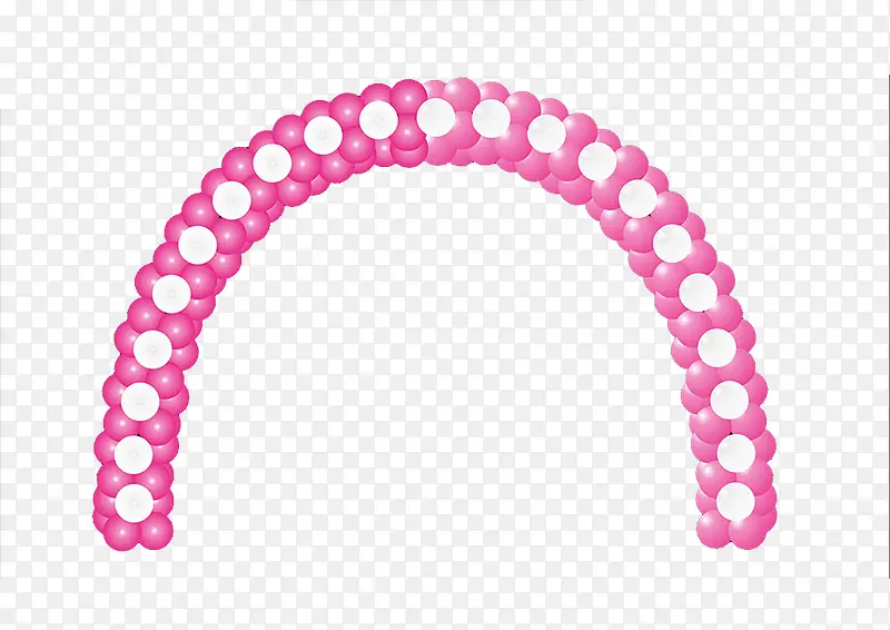 粉色气球拱门免费PNG图片