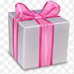 粉红色礼物盒子png素材