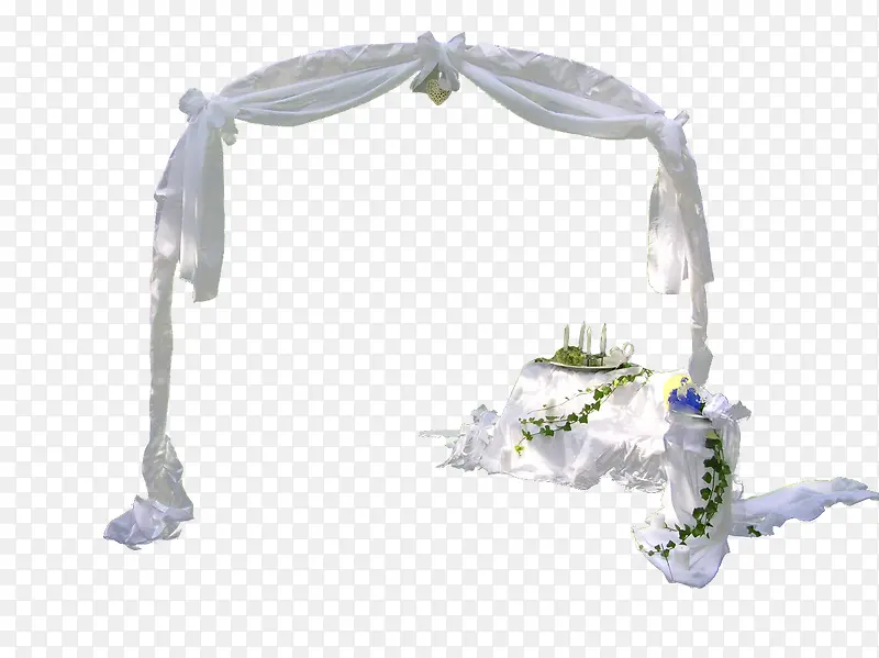 婚礼装饰白纱门