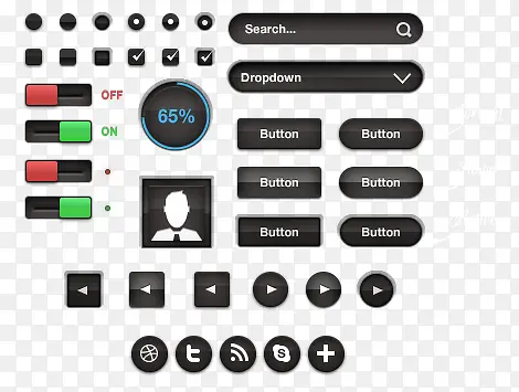 UI按钮控件工具包
