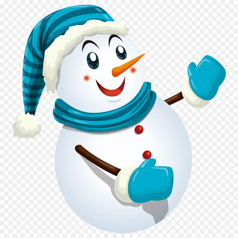 卡通可爱圣诞雪人