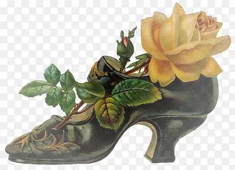 仙境花饰 高跟鞋和玫瑰花