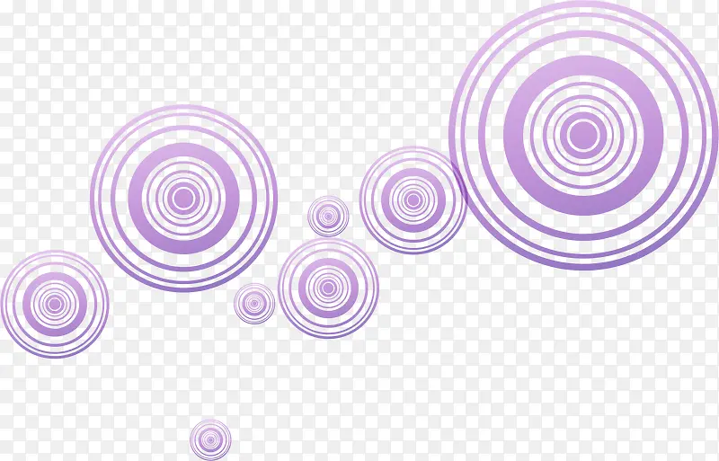 紫色圆圈漂浮