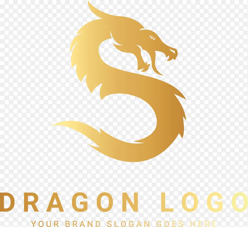 时尚金色的龙logo矢量图PNG图片素材下载_图片编号8052595-PNG素材网