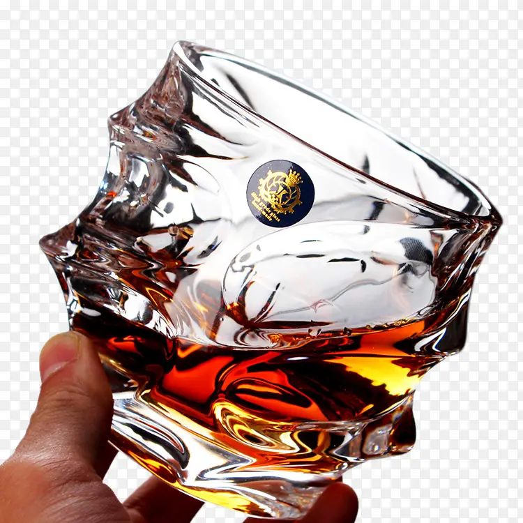威士忌杯洋酒杯波浪杯